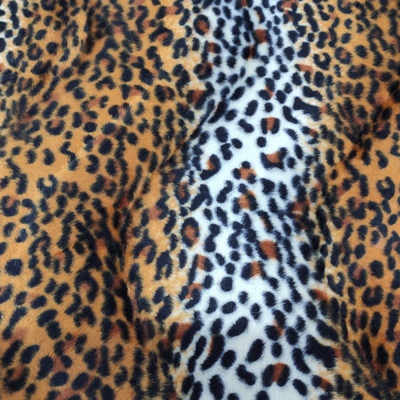 Cheetah Soft Animal Print Velboa Faux Fur Fabric