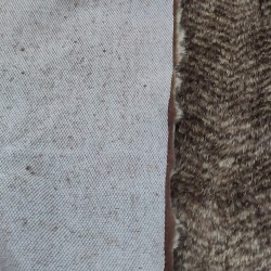 Super Luxury Faux Fur Fabric Material - Rust Brown - High Quality