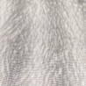 Super Luxury Faux Fur Fabric Material - Cream With Black Stripy Flecks
