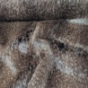 Super Luxury Faux Fur Fabric Material - Brown Beige With Fleck - High Quality
