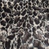 Super Luxury Faux Fur Fabric Material - Dark Leopard - High Quality