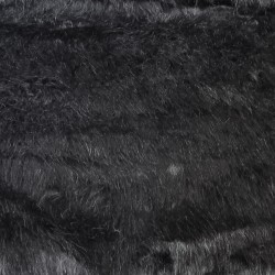 Super Luxury Faux Fur Fabric Material - Shiny Black 2 Inch - High Quality
