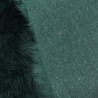 Super Luxury Faux Fur Fabric Material - Bottle Green - High Quality