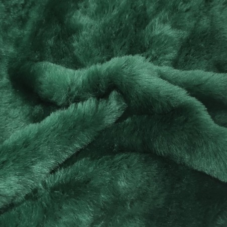 Super Luxury Faux Fur Fabric Material - Alpine Green - High Quality