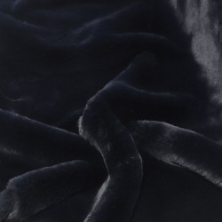 Super Luxury Faux Fur Fabric Material - Navy - High Quality
