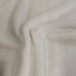 Super Luxury Faux Fur Fabric Material - Cream - High Quality
