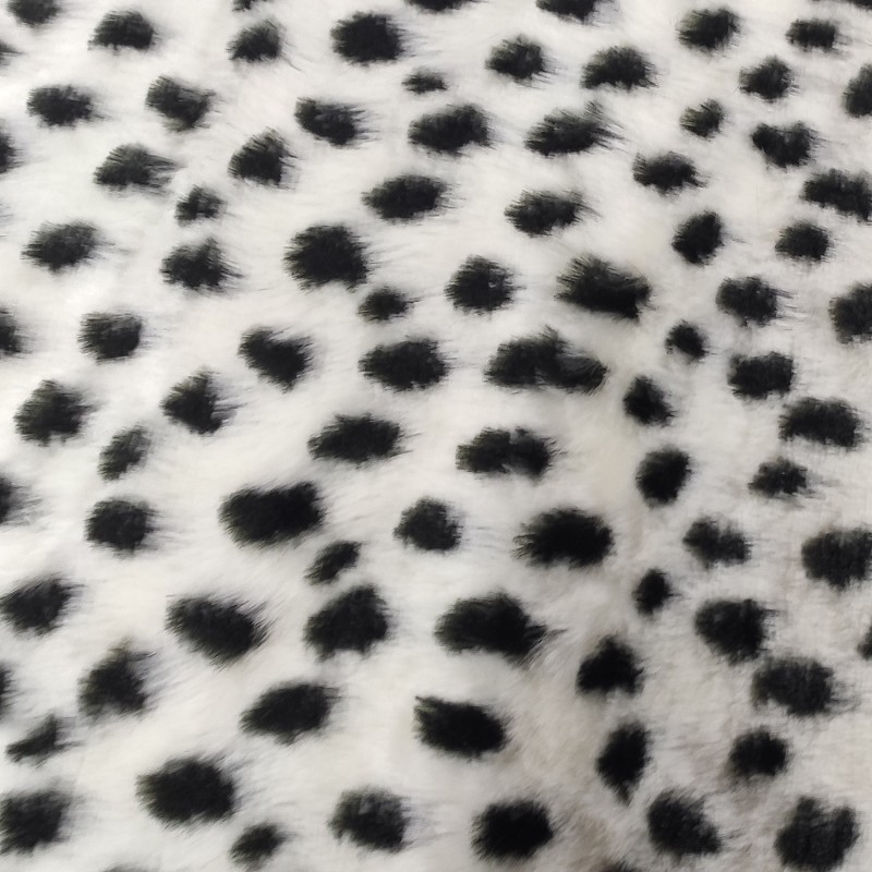 Super Luxury Faux Fur Fabric Material - Dalmation - High Quality