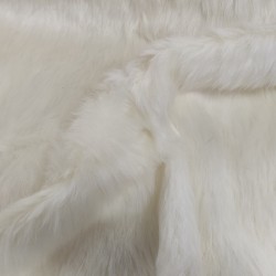 Super Luxury Faux Fur Fabric Material - Polar Bear White - High Quality