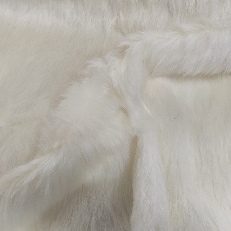 Super Luxury Faux Fur Fabric Material - Polar Bear White - High Quality