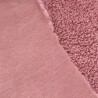 Super Luxury Faux Fur Fabric Material - Rose Pink Curly - High Quality