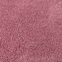 Super Luxury Faux Fur Fabric Material - Rose Pink Curly - High Quality