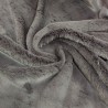 Super Luxury Faux Fur Fabric Material - Steel Grey - High Quality