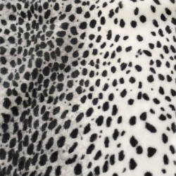 Super Luxury Faux Fur Fabric Material - Snow Leopard - High Quality