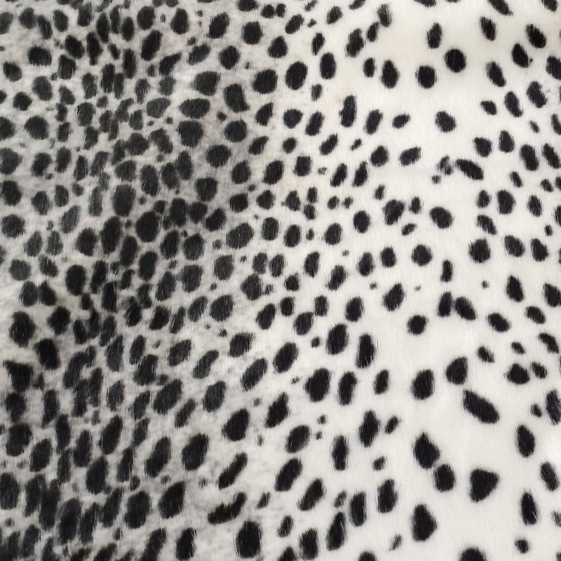 Super Luxury Faux Fur Fabric Material - Snow Leopard - High Quality
