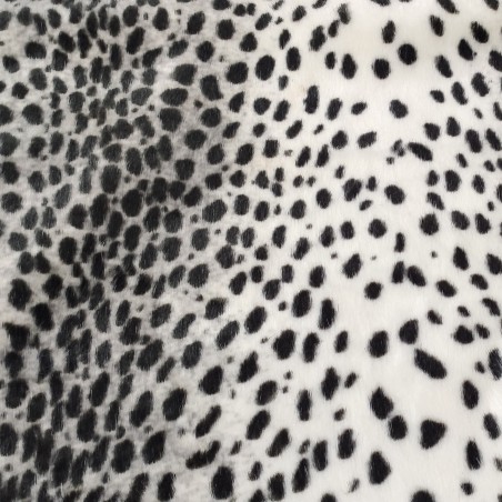 Super Luxury Faux Fur Fabric Material - Snow Leopard - High Quality