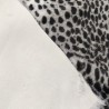Super Luxury Faux Fur Fabric Material - Snow Leopard - High Quality