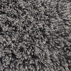 Super Luxury Faux Fur Fabric Material - Mongolian Black & White - High Quality