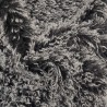 Super Luxury Faux Fur Fabric Material - Mongolian Black & White - High Quality
