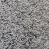 Super Luxury Faux Fur Fabric Material - Mongolian Pale Blue & White - High Quality