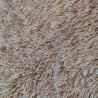 Super Luxury Faux Fur Fabric Material - Mongolian Tan & White - High Quality