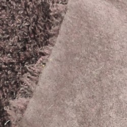 Super Luxury Faux Fur Fabric Material - Mongolian Burgundy Wine - High Quality