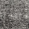 Deluxe Black & White Snow Leopard Luxury Faux Fur Fabric - AC 435