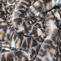 Deluxe Leopard Luxury Faux Fur Fabric - AC 435