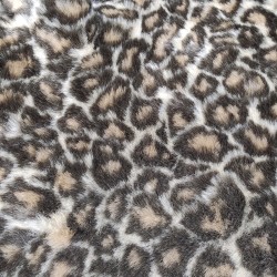 Deluxe Leopard Luxury Faux Fur Fabric - AC 435