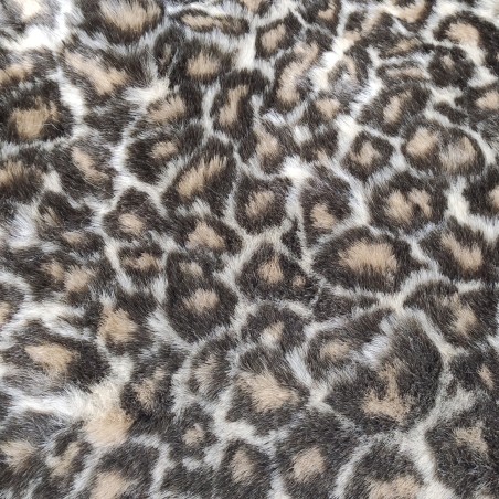Deluxe Leopard Luxury Faux Fur Fabric - AC 435