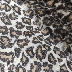 Deluxe Leopard Luxury Faux Fur Fabric - AC 435