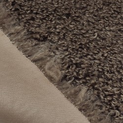Curly Shaggy Nutmeg Premium Faux Fur Fabric