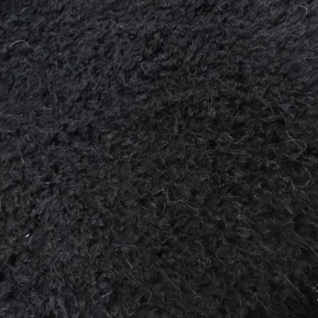 Short Shaggy Black Premium Faux Fur Fabric