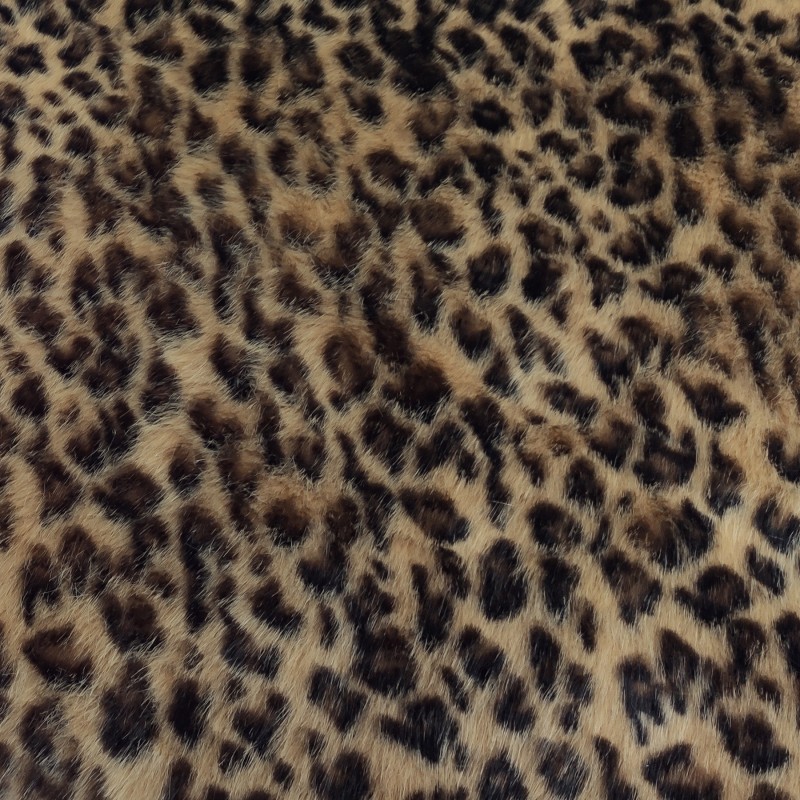 Super Deluxe Luxury Faux Fur Fabric Material - Leopard