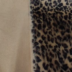 Super Deluxe Luxury Faux Fur Fabric Material - Leopard