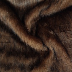 Super Deluxe Luxury Faux Fur Fabric Material - Bronze Bear