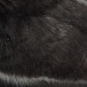 Super Deluxe Luxury Faux Fur Fabric Material - Dark Bruno / Black
