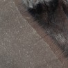 Super Deluxe Luxury Faux Fur Fabric Material - Dark Bruno / Black