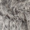 Super Luxury Faux Fur Fabric Material - Grey Stripe Woven - High Quality