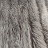 Super Luxury Faux Fur Fabric Material - Grey Stripe Woven - High Quality