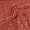Super Luxury Faux Fur Fabric Material - Terracotta Poodle - High Quality