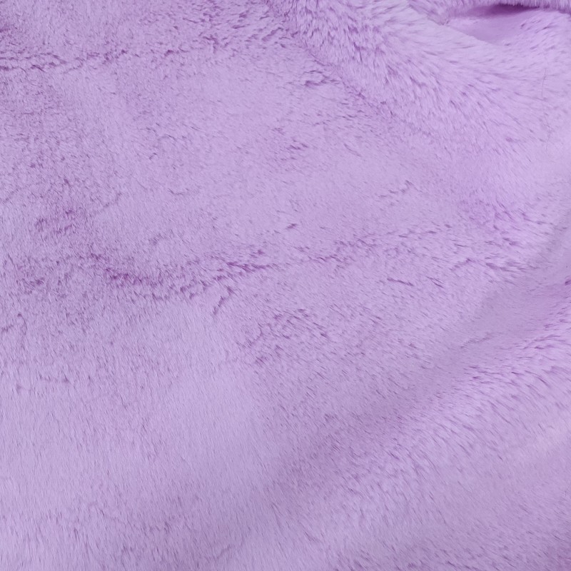 Super Luxury Faux Fur Fabric Material - Lilac - High Quality