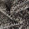 Super Luxury Faux Fur Fabric Material - Taupe Cheetah - High Quality