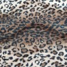 Brown Leopard - Faux Fur Pony Skin Velboa Fabric Material