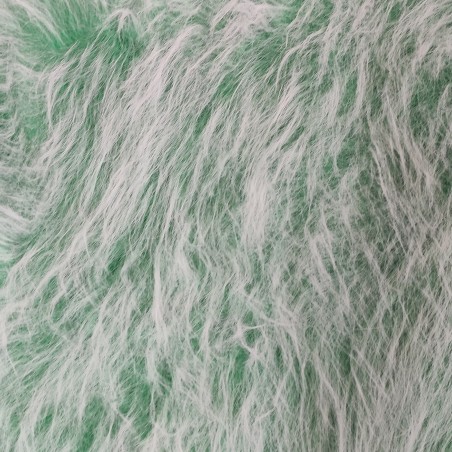 Emerald Frost Multicoloured Faux Fur Fabric - AC 356 / YF54