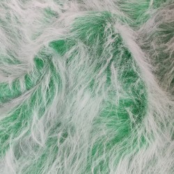 Emerald Frost Multicoloured Faux Fur Fabric - AC 356 / YF54