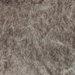 Super Luxury Faux Fur Fabric Material - Beige & Brown Fleck - High Quality