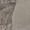 Super Luxury Faux Fur Fabric Material - Beige & Brown Fleck - High Quality