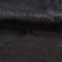 Super Deluxe Luxury Faux Fur Fabric Material - Black Long Hair 4cm
