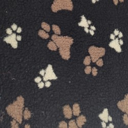 Dark Brown With Cream & Light Brown Paws - Luxury Sherpa Fabric - A1296 - YF230/350