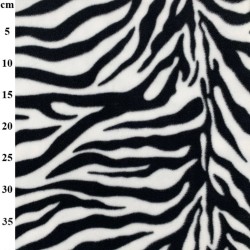 Zebra Print Premium Anti-Pill Polar Fleece Designs Fabric